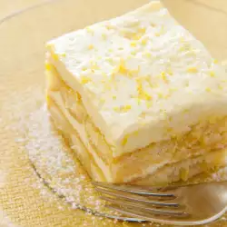 Лимонный торт из печенья дамские пальчики