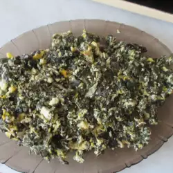 Щавель с вареными яйцами