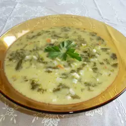 Суп из щавеля с заправкой