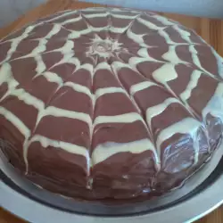 Пирог со сметаной и белым шоколадом