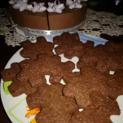 Печенье с какао и мукой