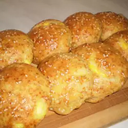 Фаршированные хлебцы с яйцами