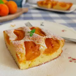 Масляный пирог с абрикосами