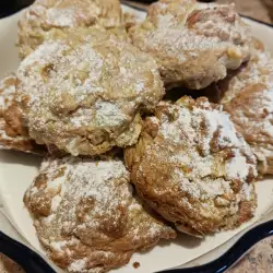 Мягкое яблочное печенье с корицей