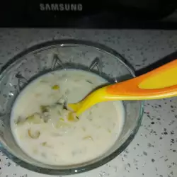 Овощной молочный суп для малышей