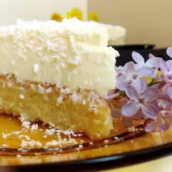Пирог со сметаной и ванилью