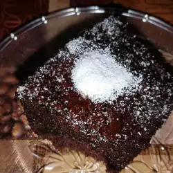Кокосовый пирог с какао порошком