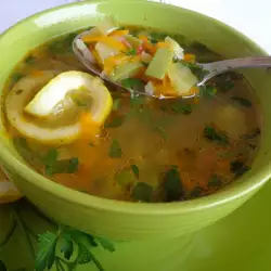 Овощной суп с репчатым луком