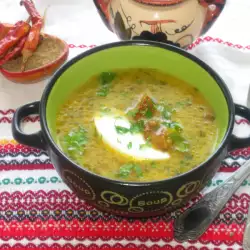 Грибной суп с овощами и рисом