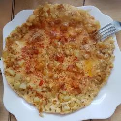 Омлет с жареным картофелем