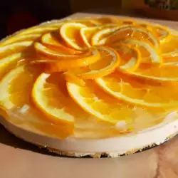 Десерт с творогом и апельсинами