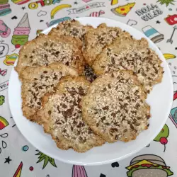 Полезное овсяное печенье с изюмоим