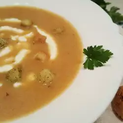 Грибной суп с тимьяном
