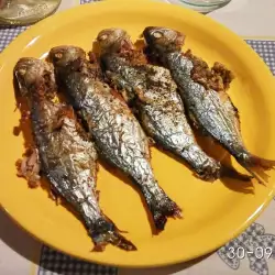 Запеченная рыба с оливками