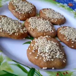 Соленое печенье с цельнозерновой мукой и кунжутом