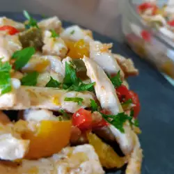 Жареные жульены из цыпленка