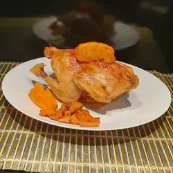 Курица в духовке с апельсинами