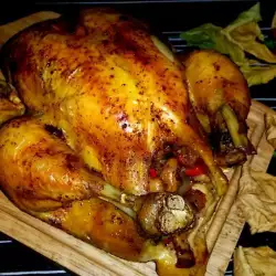 Курица в духовке с репчатым луком