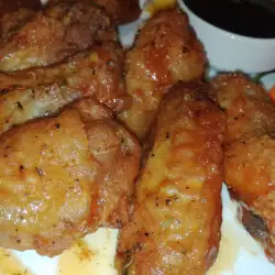 Куриные крылышки в духовке с соевым соусом