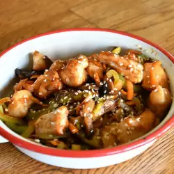Китайская кухня со сладкими перцами
