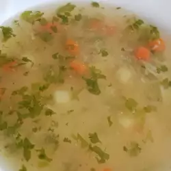 Куриный суп с вермишелью и сельдереем