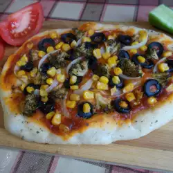 Пицца с кукурузой