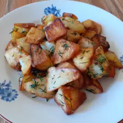 Картофель соте с чесноком
