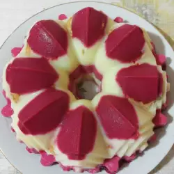 Праздничный торт с ванилью