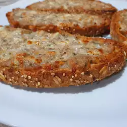 Запеченные бутерброды со сливочным маслом