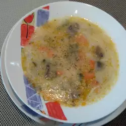 Весенний суп со шпинатом