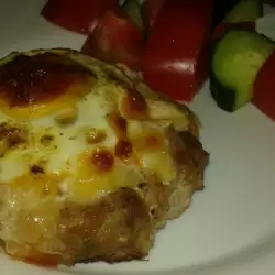 Птичье гнездо с мясным фаршем