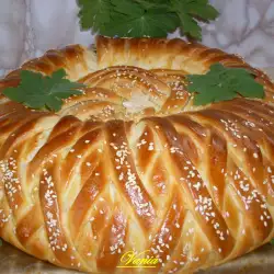 Пышный хлеб с плавленым сыром