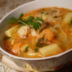Картофельный суп с петрушкой