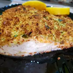 Рыба в духовке с лимонным соком