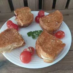Хрустящие бутерброды во фритюрнице на горячем воздухе