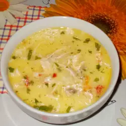Куриный суп с вермишелью и сладкими перцами