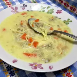 Супы с мясом и молоком