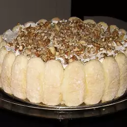 Торт из печенья дамские пальчики с яйцами