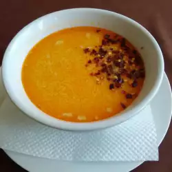 Веганский суп из рубца с вешенками