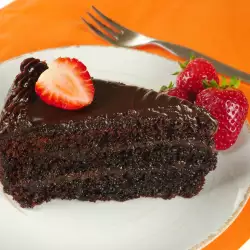 Шоколадный торт с мукой