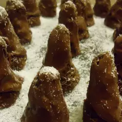 Шоколадные горки с орехами