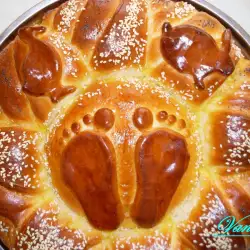 Сладкий хлеб к проштыпулнику - болгарскому празднику первых шагов малыша
