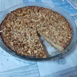 Пирог из овсяных хлопьев и яблок