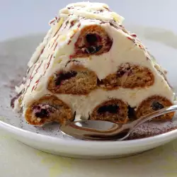 Торт мороженое с печеньем Савоярди