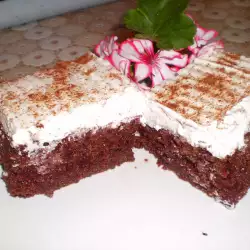 Пирог с карамелью и сливками