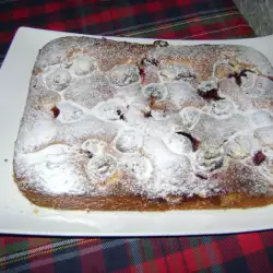 Быстрый пирог со сливами
