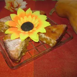Простой пирог с тыквой и грецкими орехами