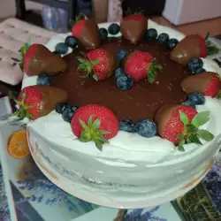 Сметанный торт с готовыми коржами