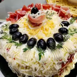 Закусочный торт с сыром