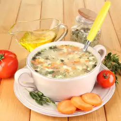 Супы с овощным вульоном без мяса